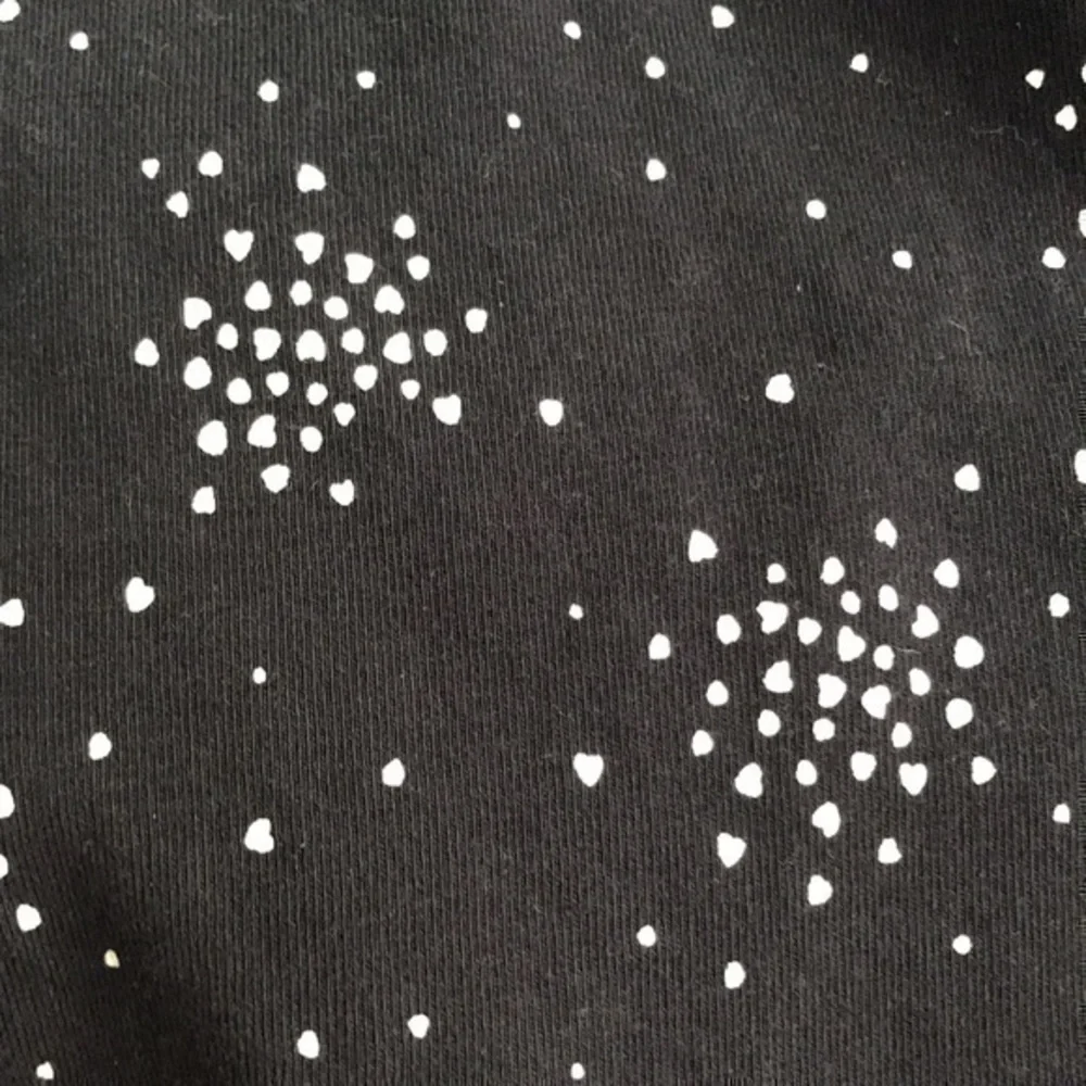 H&M Long Sleeve Dress Set Size 4/6 Black & Grey Polka Dots